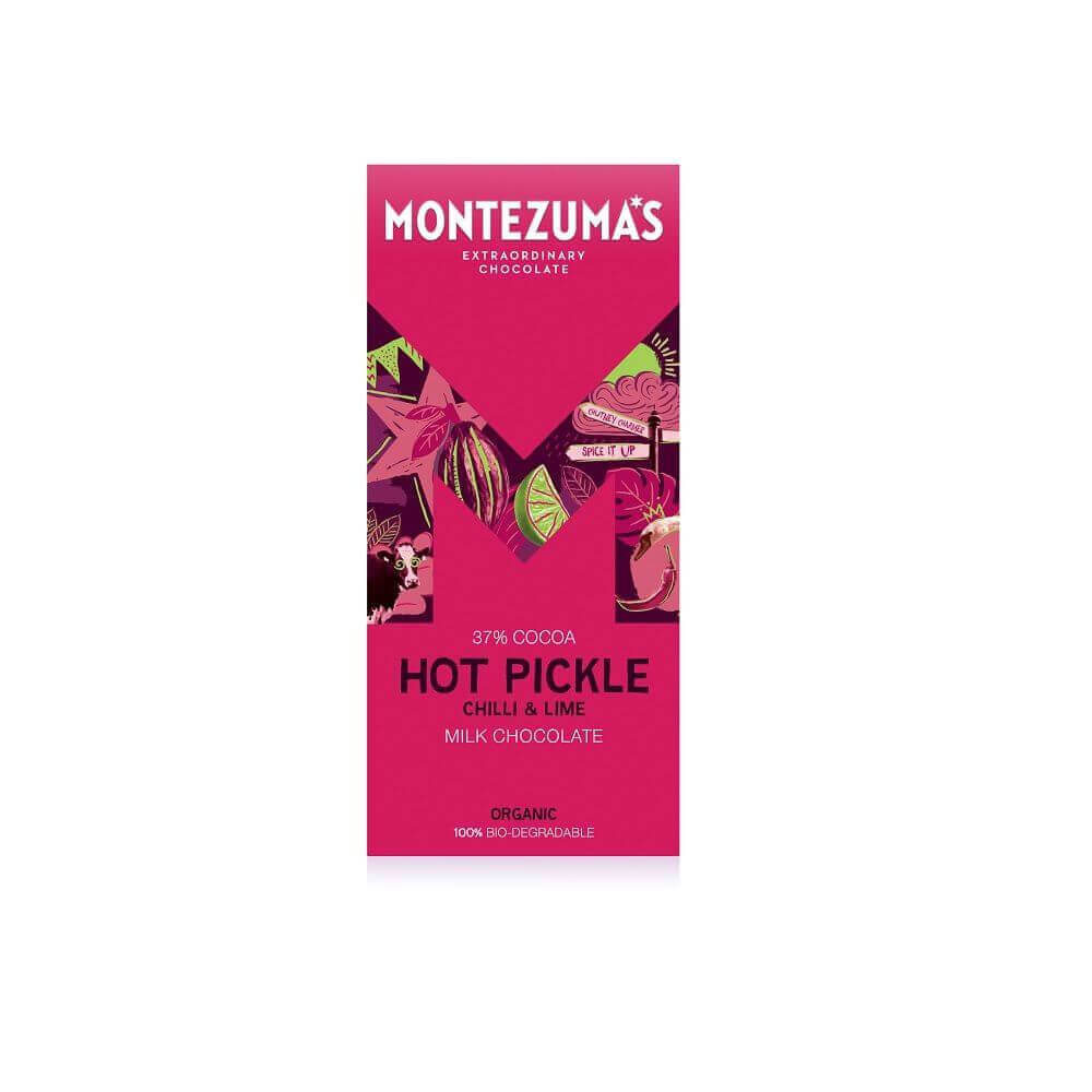 Montezumas Hot Pickle Milk Chocolate Bar 90G